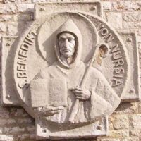 Benedict-of-Nursia-stone-carving-abbey-Ger